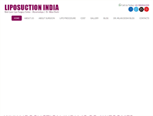 Tablet Screenshot of liposuction-india.com